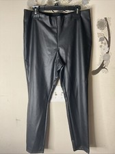 A New Day Women s Size XL Faux Leather Legging Pants Black