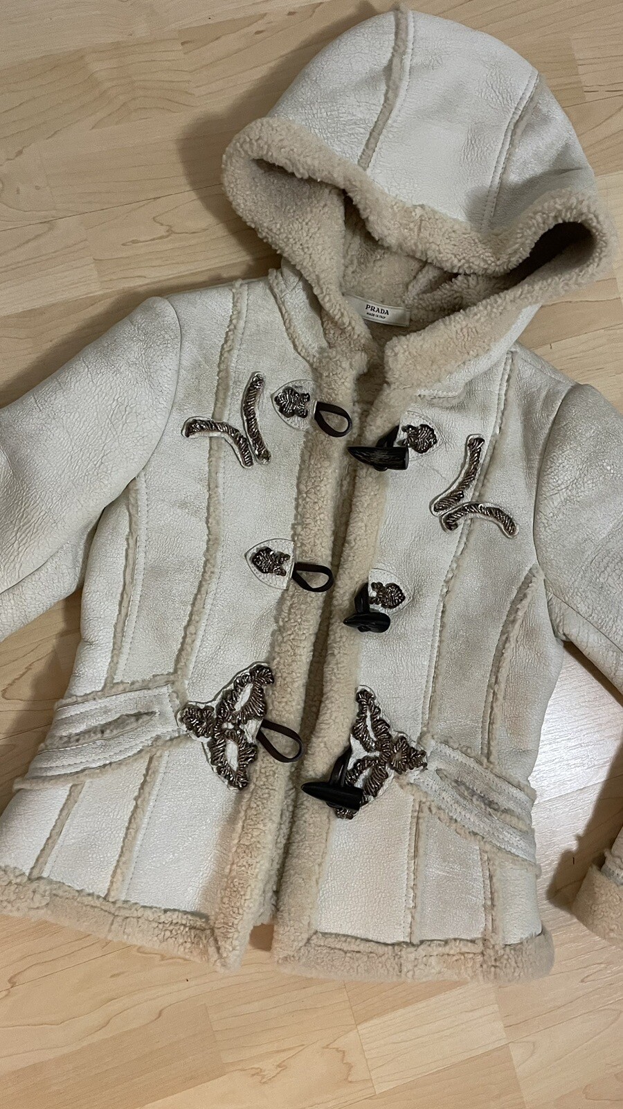 Prada leather jacket shearling jacket, boho style… - image 8