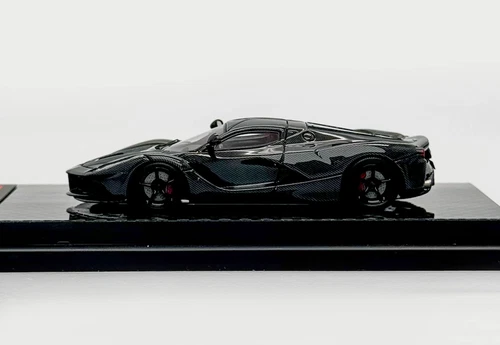 DMH 1:64 schwarz Vollcarbon Laferrari Aperta Sport Modell Diecast Resin Auto - Bild 4 von 17