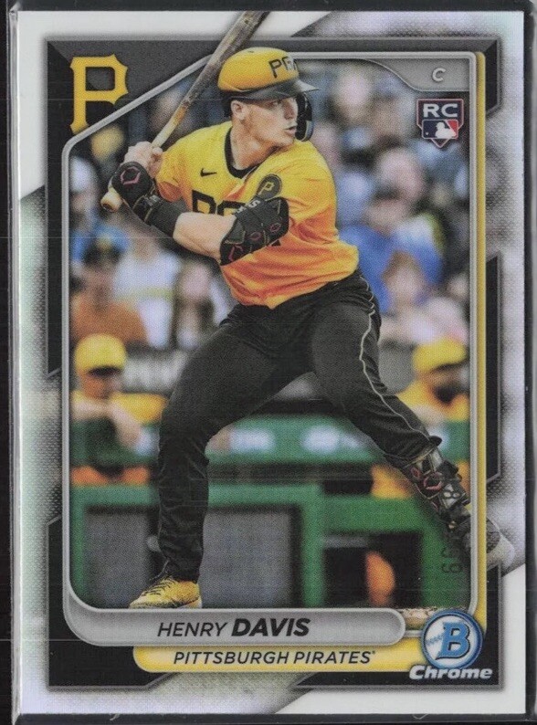 2024 BOWMAN CHROME HENRY DAVIS #1 Pittsburgh Pirates Baseball