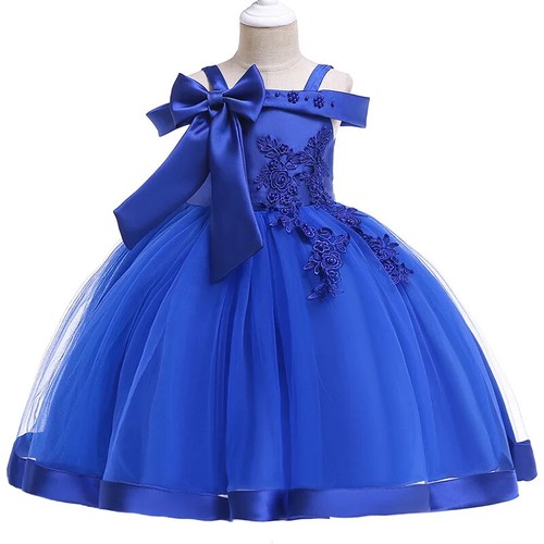 Kid Christmas Party Dress Girl Elegant Wedding Skirt Children Birthday Prom Gown - Picture 18 of 31