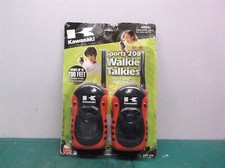 New, sealed Kidztoyz Kawasaki Sports 200 Walkie Talkies with belt clip