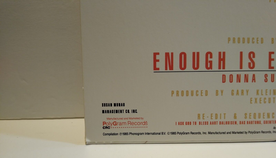 Donna Summer Greatest Hits Collection Vinyl LP Record Album CRC Club