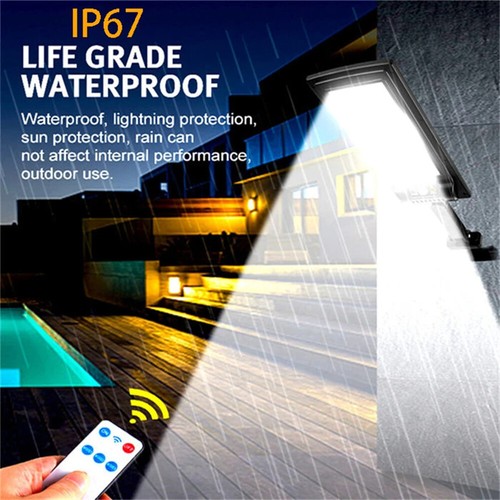 Commercial 99000000LM Solar Wall Lamp Dusk To Dawn Outdoor Road Street Light - Picture 23 of 45