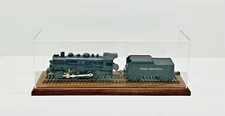 24" O Scale Model Train Display Case, Walnut Base