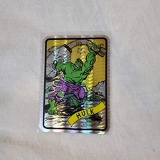Marvel Masterpieces Vending Machine Foil Holo Prism Sticker - Hulk