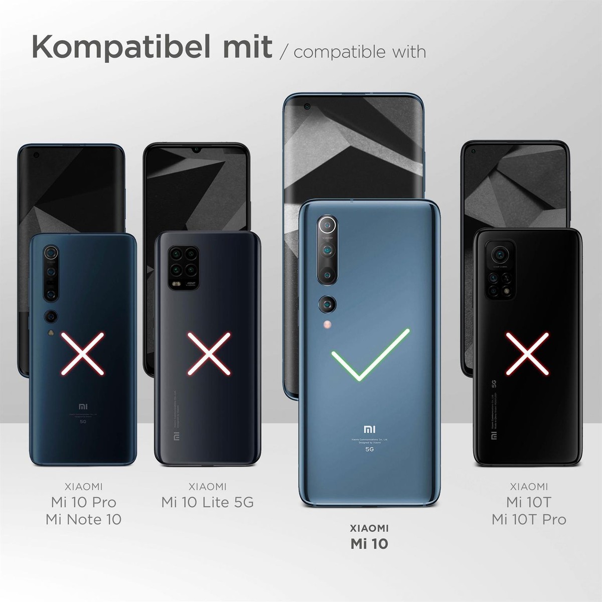 360° Full Cover Hülle Für Xiaomi Mi 10 – Komplettschutz Vorne & Hinten, Transparent