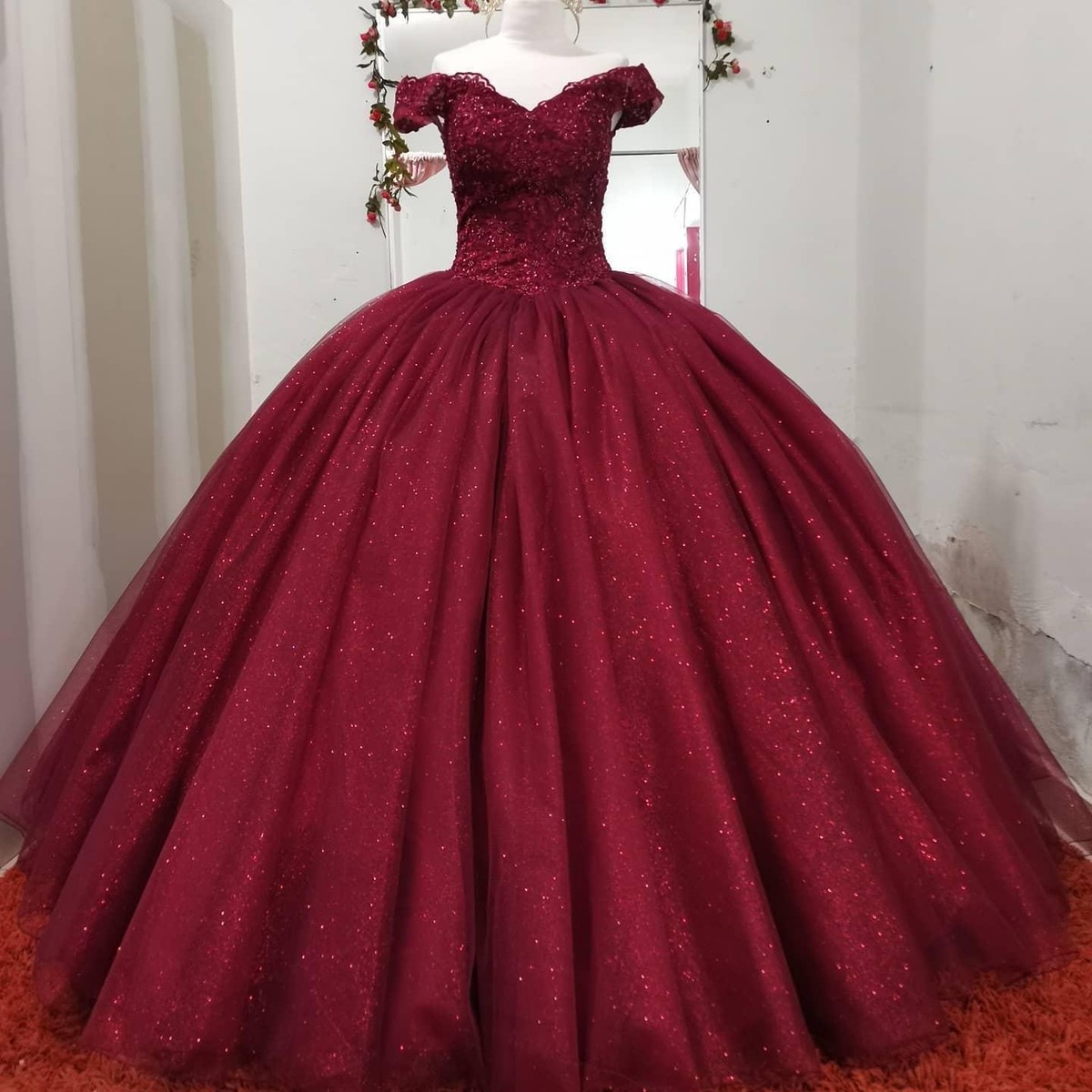 Burgundy Quinceanera Dresses Ball Gown Off Shoulder Party Birthday Prom Dress | eBay Burgundy Quinceanera Dresses Ball Gown Off Shoulder Party Birthday Prom Dress | eBay