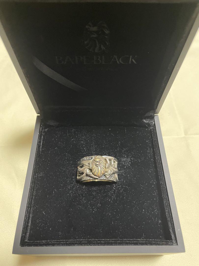 A BATHING APE Bape Black Ring Size JP25 US12 | eBay