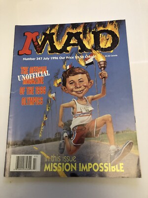 MAD Magazine - No. 347 - July 1996 - Olympics/Mission Impossible