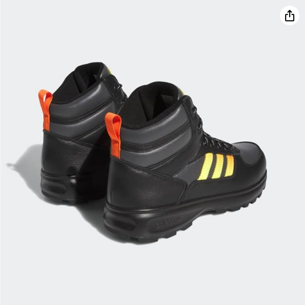 Adidas Chasker Leather Boots Black Yellow HQ2067 Size 7.5  display picture 2