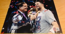 Jim Nantz CBS Sportscaster Signed 8x10 Photo Beckett Tom Brady