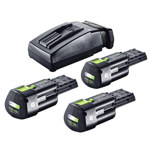 Festool Energie Set 3X Bp 18 Li 3,0 Ergo I Akku 18 V 3,0 Ah + Tcl 6 LadegeräT-image