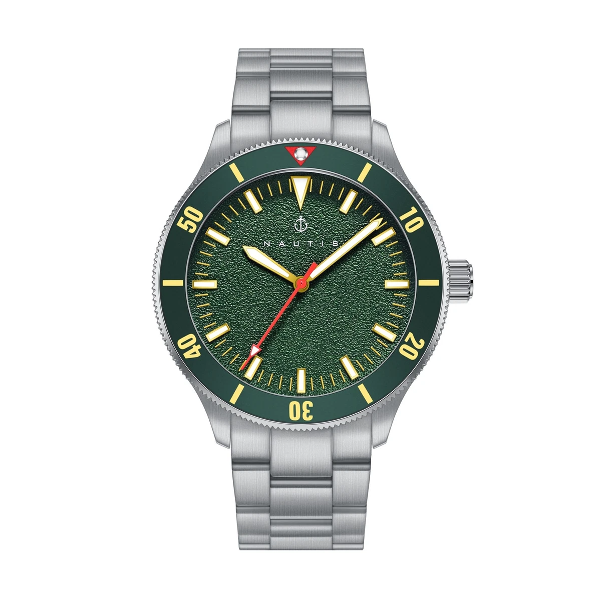 Nautis NAI 316L Japan Chronograph 10ATM Green‎ Dial Watch Not Running sport Nautis Wristwatches for sale | eBay main image 3