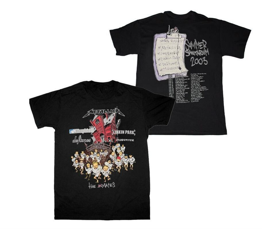 Metallica Summer Sanitarium 2003 Event Concert T-Shirt
