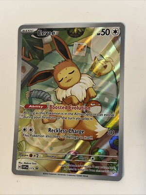 Prismatic Evolutions Eevee Black Star Promo 173 Pokemon Mint