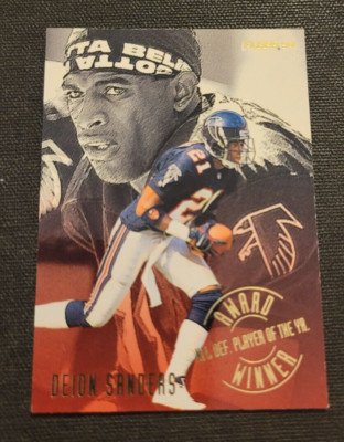 1994 Fleer Deion Sanders Award Winner Insert #3 Falcons