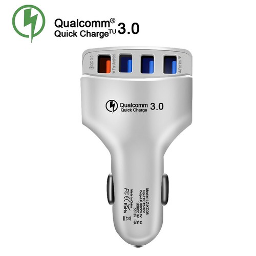 4-Port USB Car Charger Adapter QC 3.0 Fast Charging For iPhone XS Samsung LG HTC - Picture 16 of 27