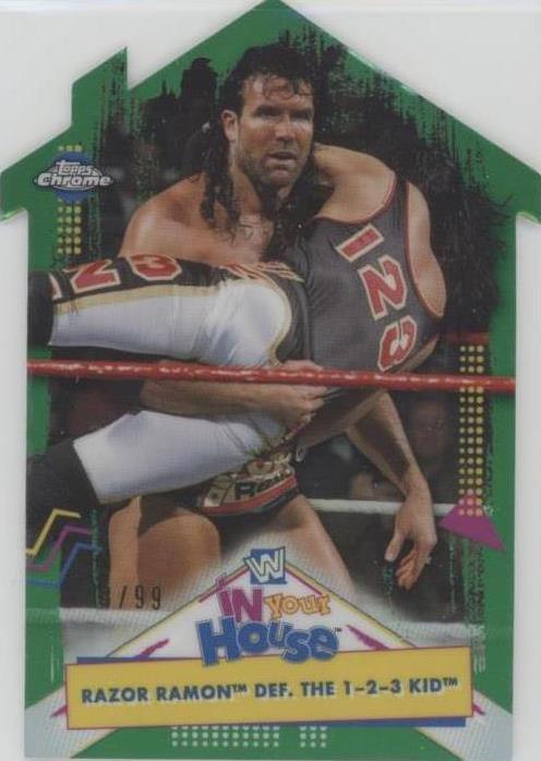 2021 Topps Chrome WWE - Best of in Your House Die-Cuts Razor Ramon def ...