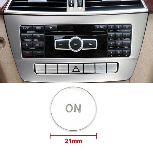 Pearl Silver Multimedia Volume ON Button Cover Fits 14-20 X156 GLA250 GLA45