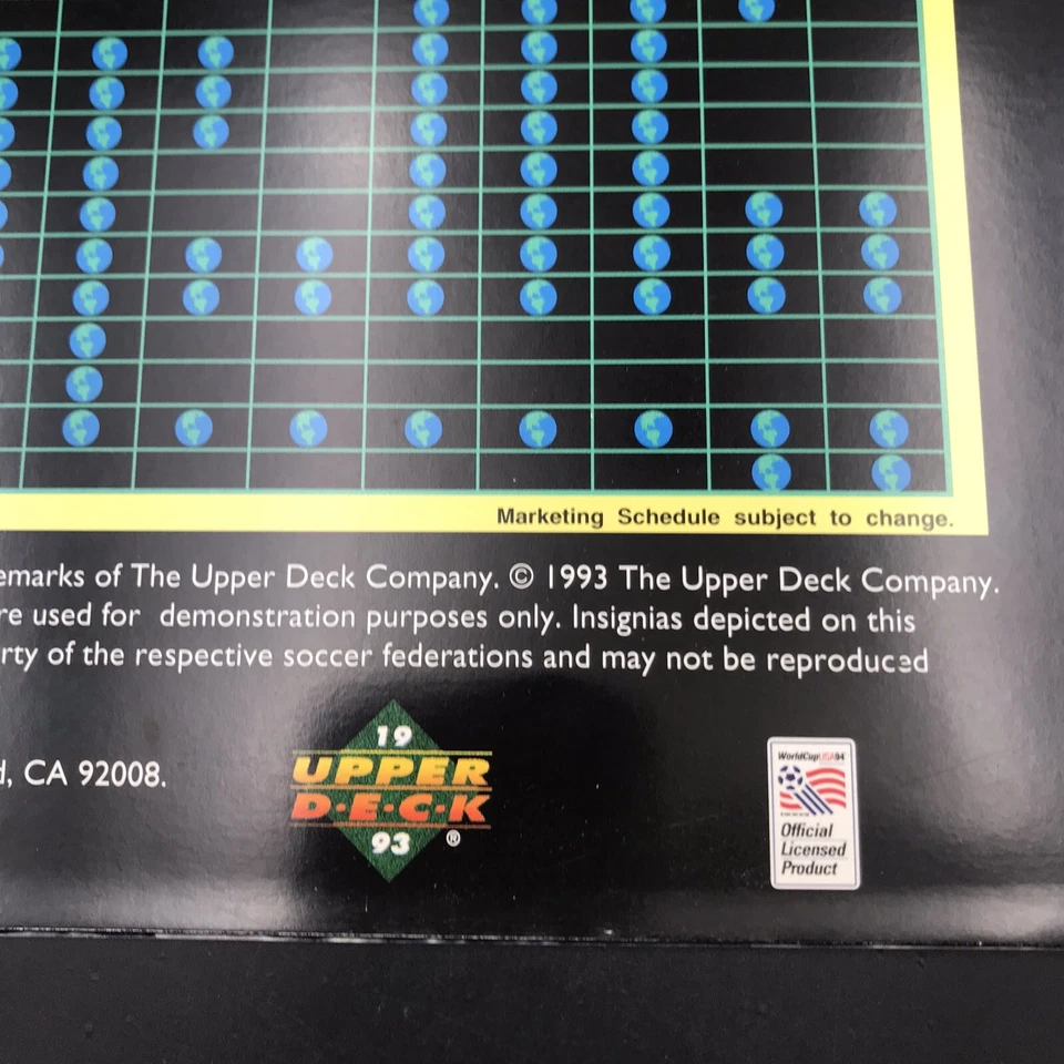 Carpeta de hojas de venta de fútbol de Estados Unidos de colección 1993 Upper Deck World Cup Chris Henderson Foto 4 de 4