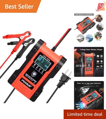 Automotive Battery Charger 12V 24V 6A Multi-Function Smart Maintainer for All