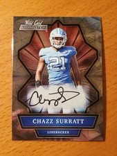 2021 Wild Card Alumination Rookie Auto Chazz Surratt UNC Vikings