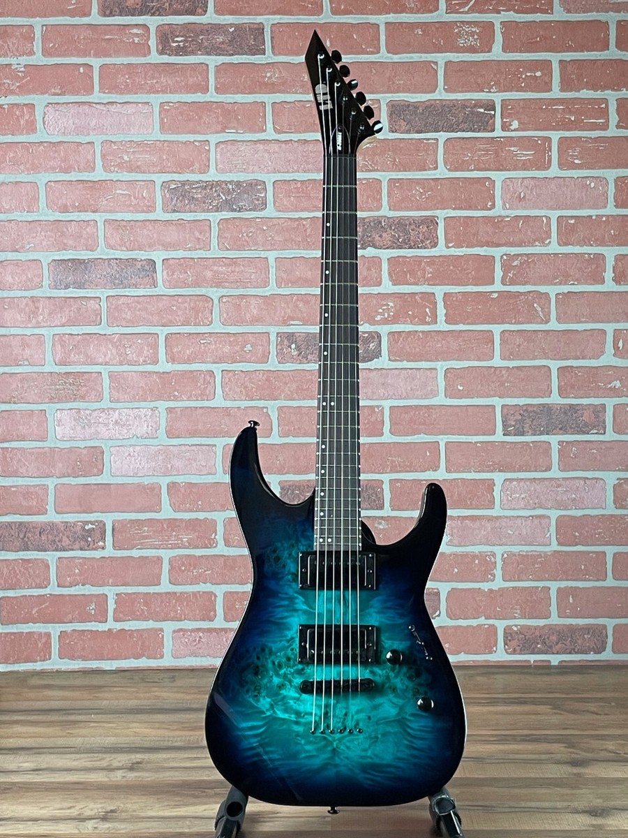ESP LTD M-200DX Transparent Blue Burst Electric Guitar ESP LTD M-200DX Transparent Blue Burst Electric Guitar