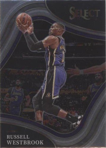 Russell Westbrook 2021-22 Panini Select Blue Prizm #54 LA Lakers