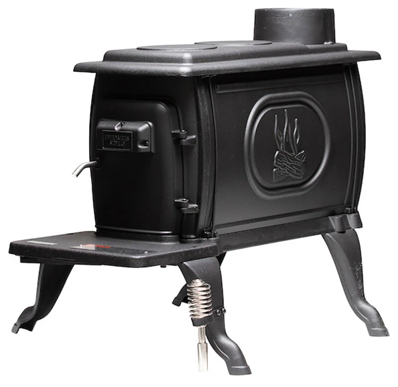 NEW US Stove US1269E* 900 Sq. Ft. Log Wood Cast Iron Stove, Black 54K BTU |  eBay