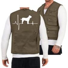 Weste mit vielen Taschen Dogo Canario Herzschlag Presa kanarische Dogge Geschenk