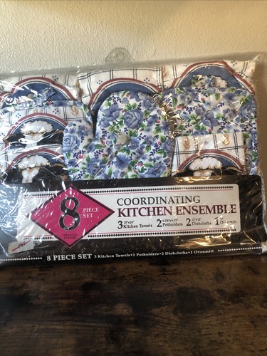 Franco Country Cow 8pc Kitchen Coordinating Ensemble Towels,potholders Overmitt - Picture 10 of 10