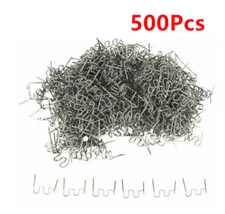 500PCS 0.8MM Hot Staples Plastic Welding Wave Stapler Car Bumper Fender Repair 