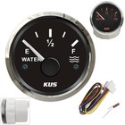 KUS Boat Water Tank Gauge Marine Car Water Level Indicator 52mm 0-190ohms UK 1PC