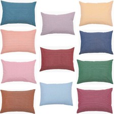 Cotton Pillow Case Cover Home Sofa Bad Decor Striped Throw Cushion Cover-18x28