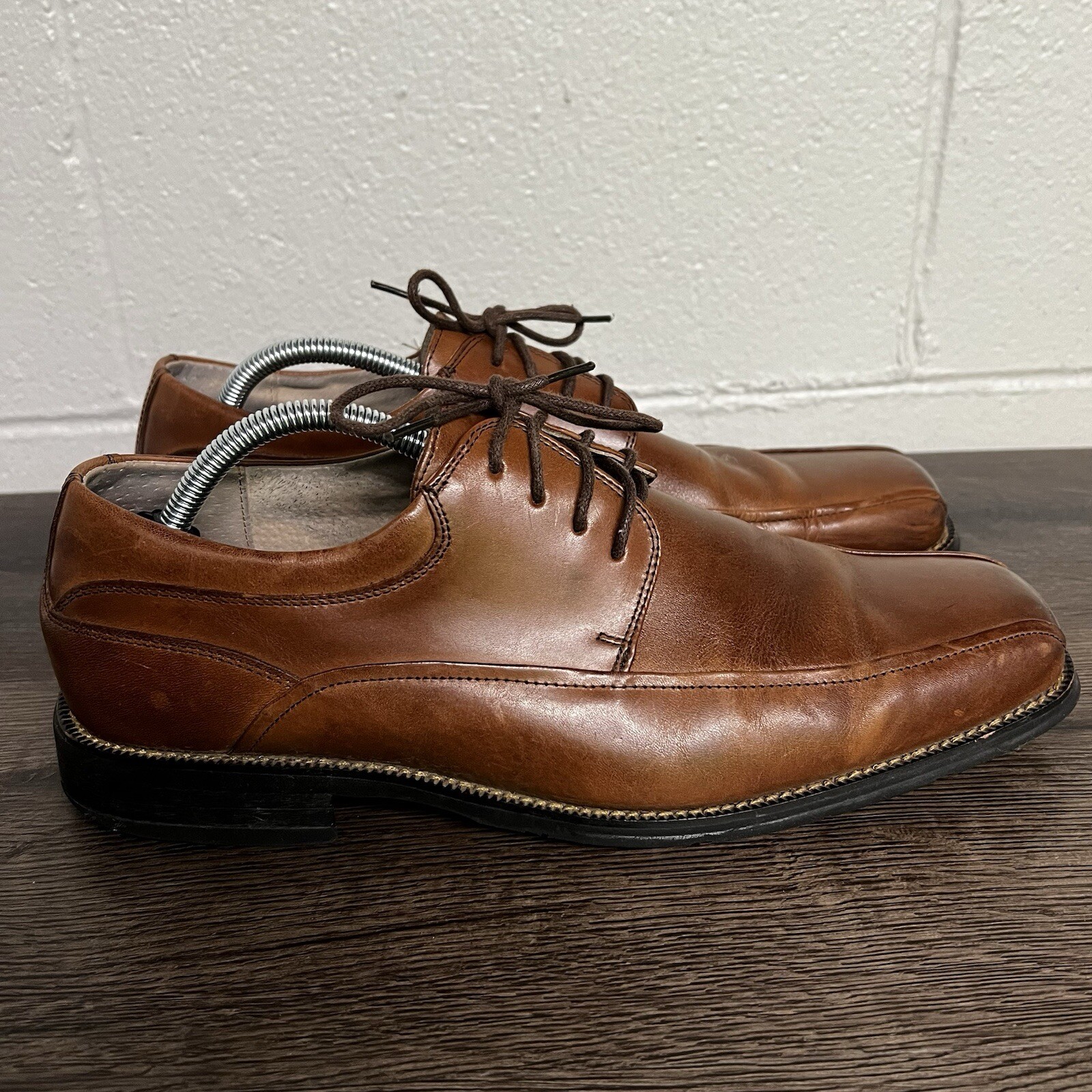 SAOLA Scarpe eleganti Florsheim da uomo 10D Oxford marrone pelle stringate casual 11256 200