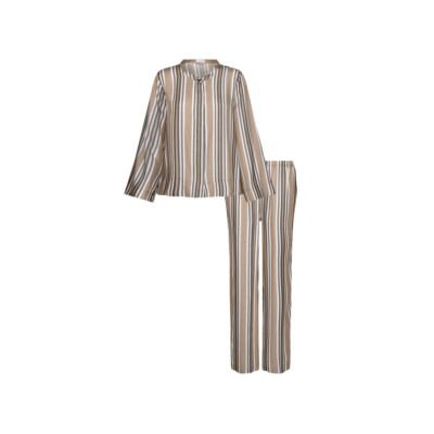 Seidensticker Pyjama Damen Classic Satin Schlafanzug 100% Modal 2er- Set Regular