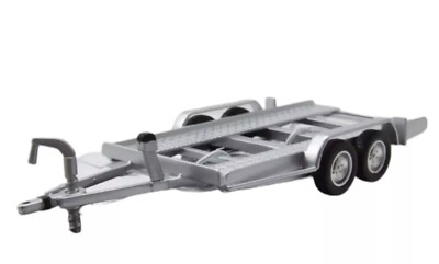 Anhänger Autoanhänger silber Modellauto 1:43 ixo models