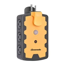 DEWENWILS Extension Cord Power Adapter 6-Outlet Power Hub Swivel Safety Covers