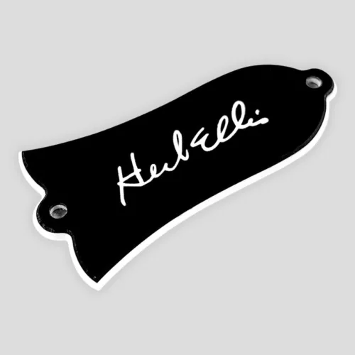 Guitar Parts Fits Gibson LP 'Herb Elli' TRUSS ROD COVER PLATE , 2Ply Black