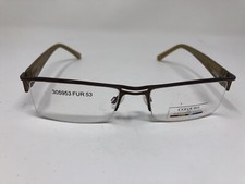 COLOURS BY ALEXANDER JULIAN EYEGLASSES FRAME GROGRAM 53-17-140 Honey Brown SJ97