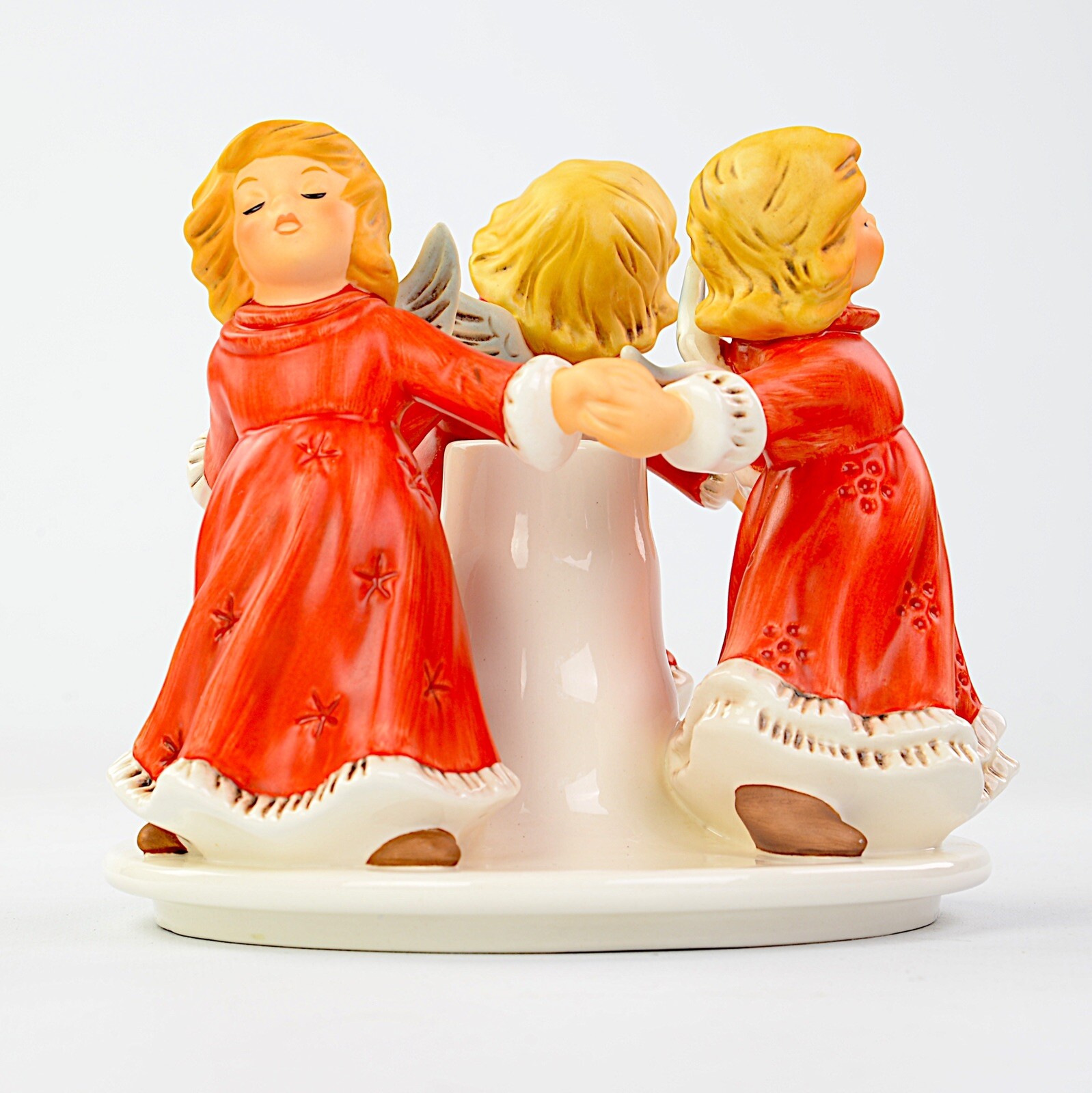AS IS (small Repair) 5 Hummel Angel Duet Figurine/ Candle Holder #261