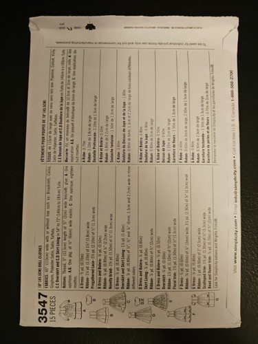 Simplicity Puppenkleidung Schnittmuster 18 Zoll American Girl 123 zur Auswahl! - Bild 2 von 3