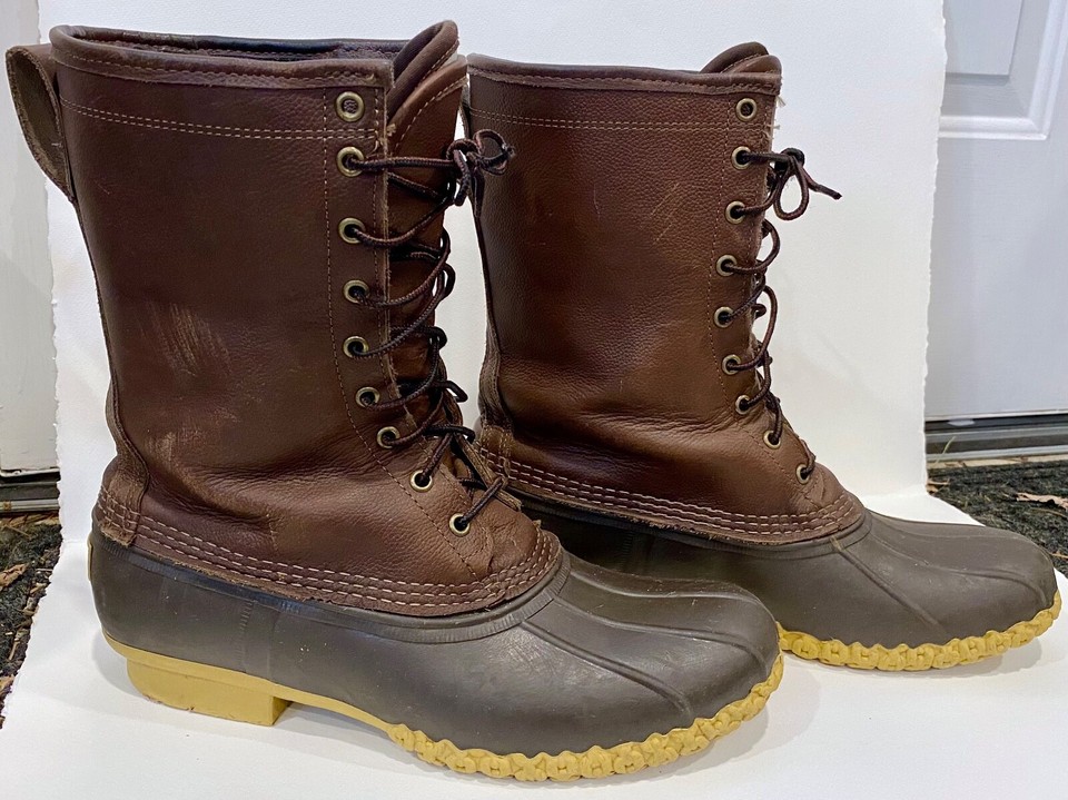 LL Bean Maine Hunting Shoes 10" GORETEX Thinsulate Men sz 10 Made in