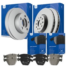ATE BREMSSCHEIBEN + BREMSBELÄGE CERAMIC FORD KUGA I VORN Ø300 HINTEN Ø302