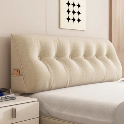 Soft Wedge Pillow Headboard Pillow Bolster Bed Rest Reading Pillows