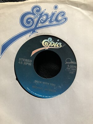 7'' Michael Jackson Rock With You & Working Day and Night Live -1979 Epic 9-50797