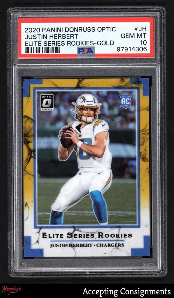 Justin Herbert Panini Donruss Optic Elite Series Rookies #JH Gold
