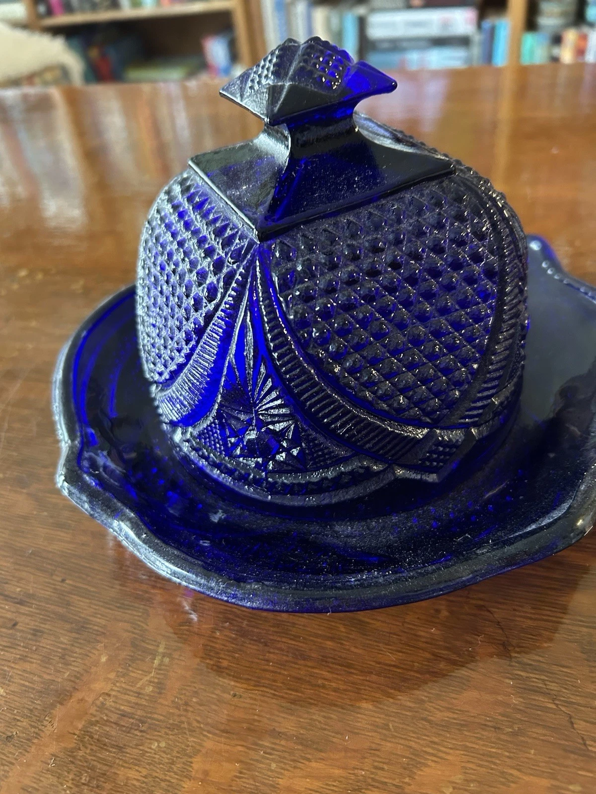 Vintage Cobalt Blue Dome Covered Butter Dish
Opens in a new window or tab