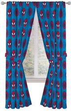 Kids Window Drapes - 4 Piece Curtain Set Includes 2 Tiebacks, Beautiful Beddi...